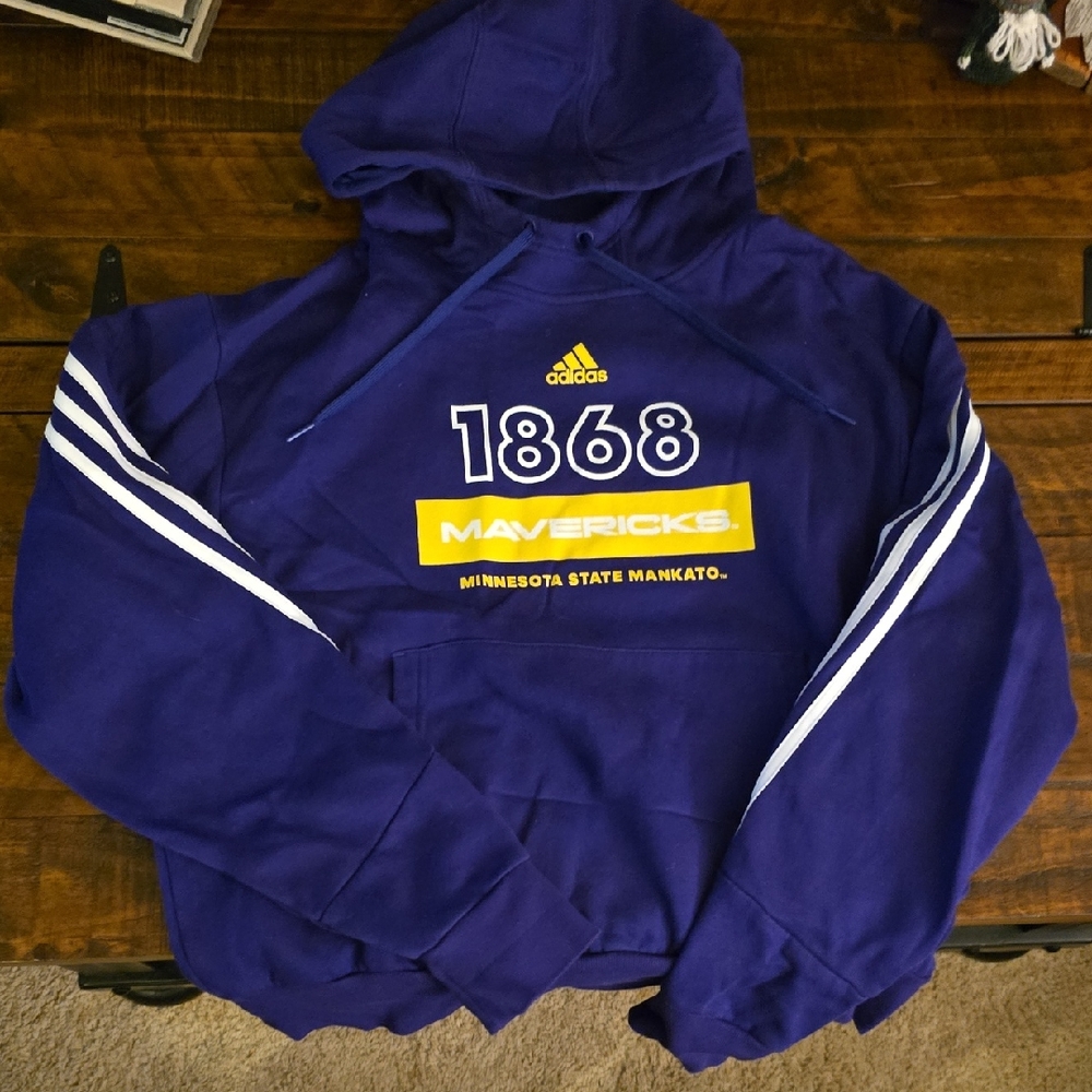 Adidas Minnesota State Mankato Mavericks 1868 Purple Hoodie